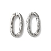 304 Stainless Steel Textured Oval Quick Link Connectors STAS-S172-05P-1