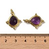 Natural Amethyst Faceted Pendants G-C096-02G-08-3