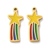 Ion Plating(IP) 304 Stainless Steel Charms STAS-M102-01G-G-1