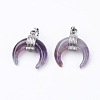 Natural Amethyst Pendants X-G-E425-05P-1