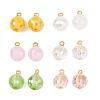 Electroplate Glass Pendants PALLOY-JF05532-03-1