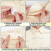 250Pcs PVC Shirt Collar Shaping Sticker AJEW-CY0002-33-6