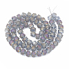Electroplated Glass Beads Strands X-EGLA-T007-02F-2