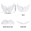 Gorgecraft Plastic Angel Wings Ornament BAKE-GF0001-02-2