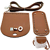 Handmade PU Leather Crochet Shoulder Bag Accessories Kits DIY-CL0002-52B-1
