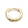 Brass Micro Pave Clear Cubic Zirconia Hoop Cartilage Earrings WG0AF68-03-1