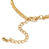 Brass Charms Double Layer Bracelets for Women BJEW-P342-03G-3