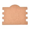 Kraft Paper Hair Tie Display Cards with Hanging Hole CDIS-T004-06-2