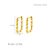 Elegant 304 Stainless Steel Hoop Earrings IT2195-1-1