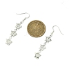 Transparent Acrylic Star Dangle Earrings EJEW-JE06056-3