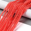 Baking Paint Imitation Jade Glass Round Bead Strands X-DGLA-Q021-4mm-32-1