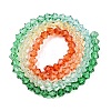 Gradient Color Baking Paint Glass Bead Strands X1-DGLA-A039-T6mm-A013-2