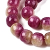 Dyed Natural White Jade Beads Strands G-T138-D08-3