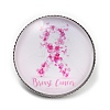 Breast Cancer Awareness Ribbon Glass Brooches LS-JEWB-L019-01E-1