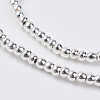 Non-magnetic Synthetic Hematite Bead Strands G-P262-20-2mm-S-1