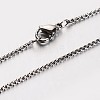 304 Stainless Steel Box Chain Necklaces NJEW-M114-33-1
