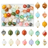 38Pcs 19 Colors Acrylic Pendants MACR-FS0001-80-1