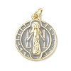 Brass Enamel Pendants KK-H255-05G-01-1