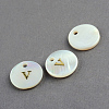 Freshwater Shell Pendants SSHEL-S249-V-2