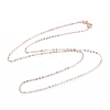 925 Sterling Silver Cable Chains Necklace for Women STER-I021-05RG-1