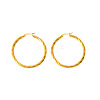 Exaggerated Stainless Steel Twisted Hoop Earrings ZG4136-1-1