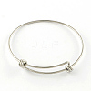 Tarnish Resistant Adjustable 201 Stainless Steel Expandable Bangle Making STAS-R069-04-1