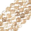 Coffee Watermelon Stone Glass Beads Strands G-A292-A04-01-3