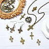 100 Pcs 20 Styles Tibetan Style Alloy Pendants FIND-CJ0003-90-6