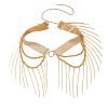 Alloy Crystal Rhinestone Layered Tassel Waist Belly Chains for Women FS-WGA9AD1-02-2