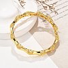 Brass Bangles for Women BJEW-D313-04G-5