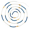 Glass Beaded Adjustable Waist Chains for Women AJEW-TA0005-78A-3