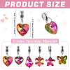 30Pcs 6 Styles Electroplate Glass European Dangle Charms HJEW-PH02219-2