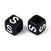 Initial Acrylic Horizontal Hole Beads OACR-ZX006-35S-2