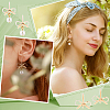 24Pcs Brass Stud Earring Findings KK-FH0002-35-5
