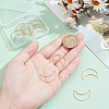 10Pcs 201 Stainless Steel Linking Rings STAS-UN0058-76-2