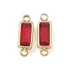 Birthstone 304 Stainless Steel Rhinestone Connector Charms STAS-L022-576G-07-1
