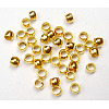 Brass Crimp Beads KK-UK0001-01G-NF-2