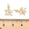 Brass Micro Pave Cubic Zirconia Pendants KK-B133-05G-05-3
