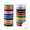 10 Rolls 10 Colors 10M 9-ply Polyester Round Thread OCOR-YW0001-07A-2