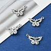 20Pcs 5 Styles Platinum Alloy Crystal Rhinestone Pendants ALRI-YW0001-22-4