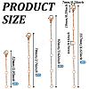 16Pcs 4 Size 304 Stainless Steel Cable Chain Extender STAS-TA0002-33RG-3