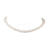 Natural Cultured Freshwater Pearl Two Sides Polished Beaded Necklaces for Women NJEW-JN05334-02-3
