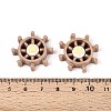 Gear Opaque Resin Cabochons CRES-T025-36-3