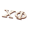 Decorative Wooden Greek Letters WOOD-WH0024-43-3