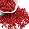 Baking Paint Glass Seed Beads SEED-A032-02K-1