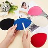 CHGCRAFT 6Pcs 6 Colors EVA Cloth Teardrop Fascinator Hat Base for Millinery AJEW-CA0002-78-3