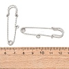 304 Stainless Steel Safety Pins Brooch Findings STAS-C181-01E-P-2