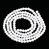 Opaque Solid Color Electroplate Glass Beads Strands EGLA-A039-P2mm-A15-2