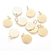 Ion Plating(IP) 304 Stainless Steel Charms STAS-I124-02A-G-1