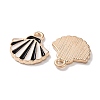 Alloy Enamel Pendants ENAM-O001-02A-G-2